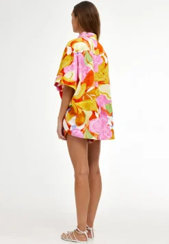 Women Kinney Juniper Shirt - Capri Abstract