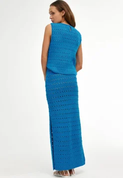 Women Kinney Laura Crochet Top - Blue