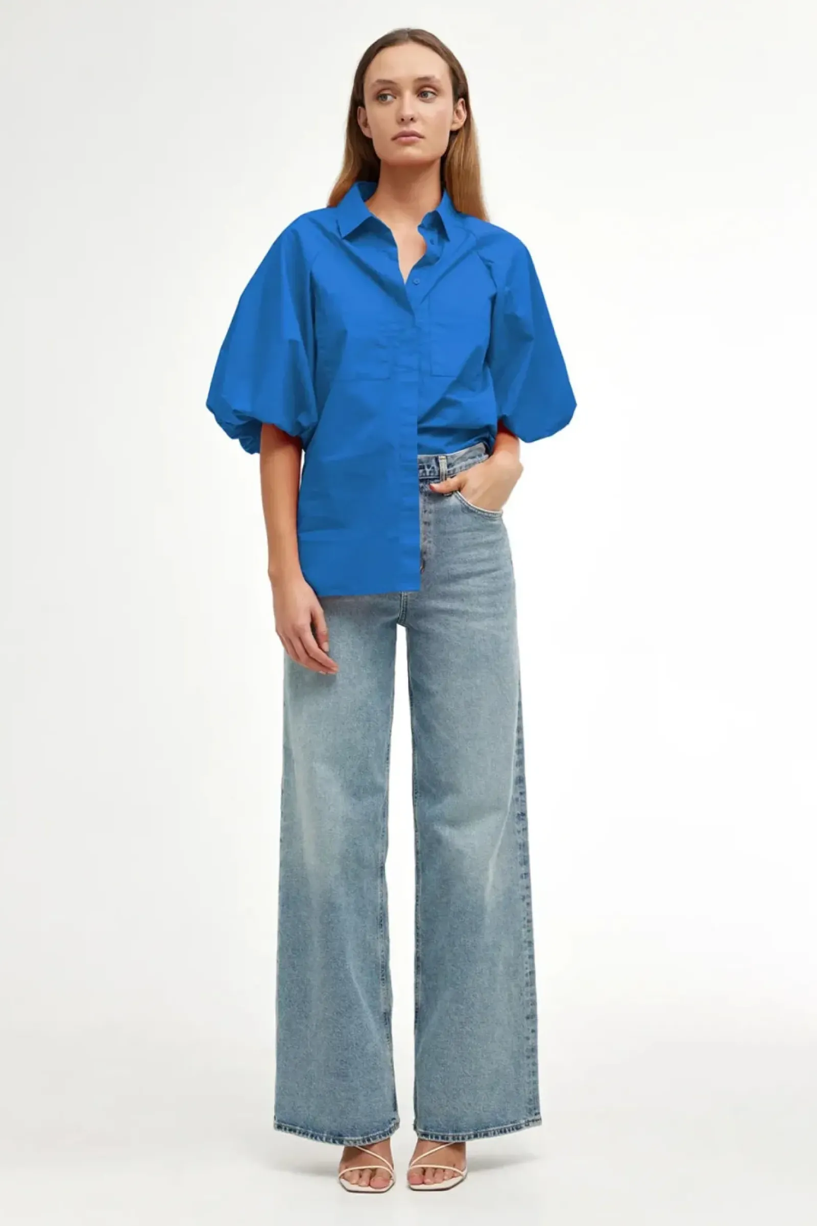 Women Kinney Zoya Shirt - Cobalt