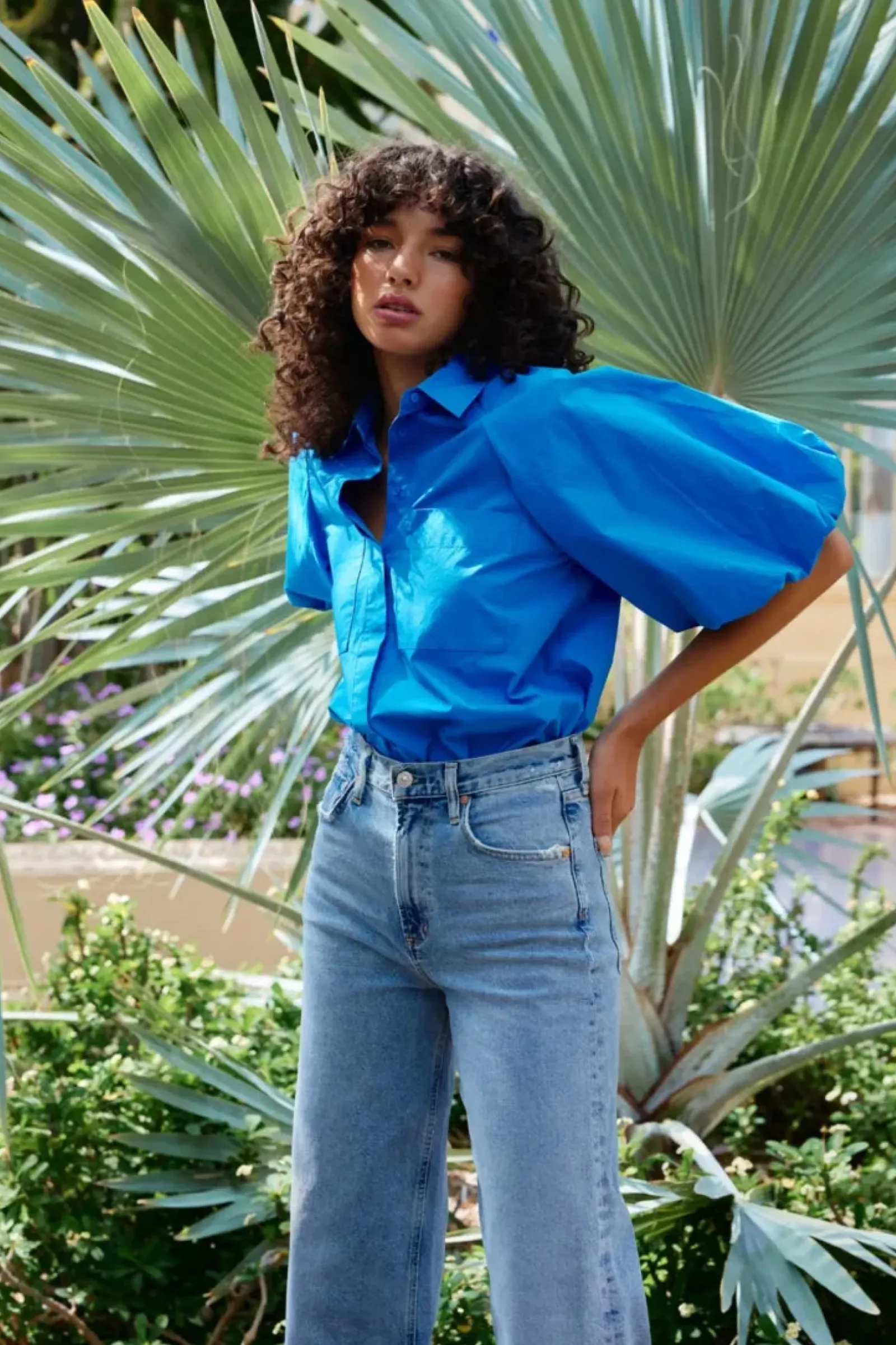 Women Kinney Zoya Shirt - Cobalt