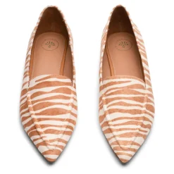 Millwoods Poplar Pointed Flat- Brown Zebra