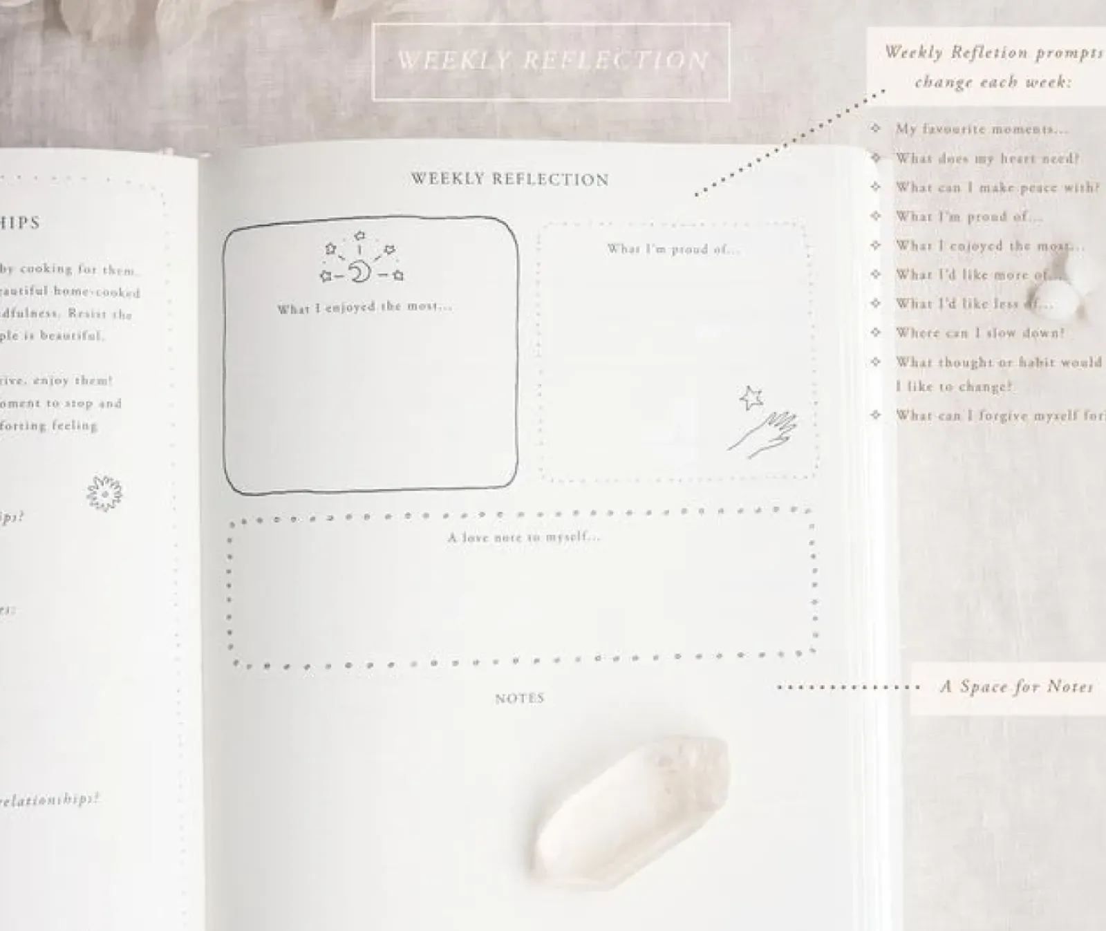 Musings from the Moon A Year Of Coming Home - Guided Self Love Journal