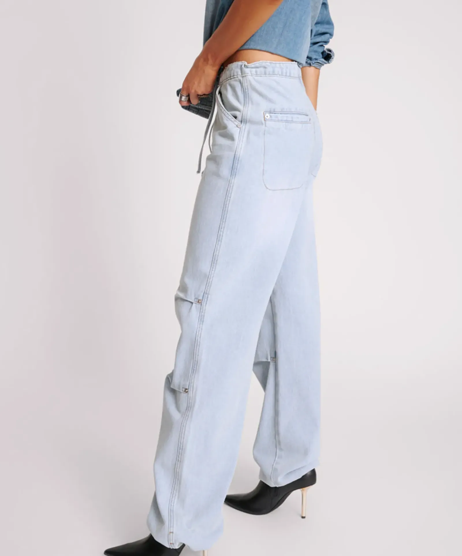 Women One Teaspoon Blue Latte Marley Relaxed Denim Jeans