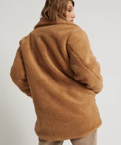 Women One Teaspoon Tan Teddy Coat