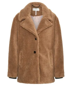 Women One Teaspoon Tan Teddy Coat