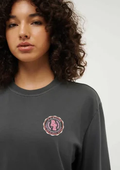 Women P.E Nation Phoenix Long Sleeve Tee - Washed Dark Shadow