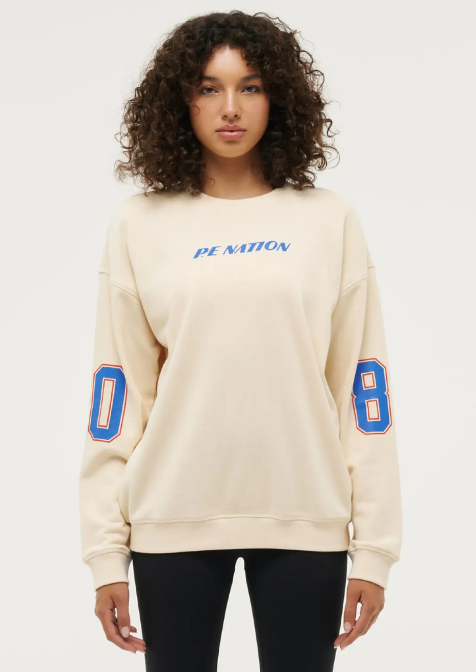 Women P.E Nation Rematch Sweat - Pearled Ivory