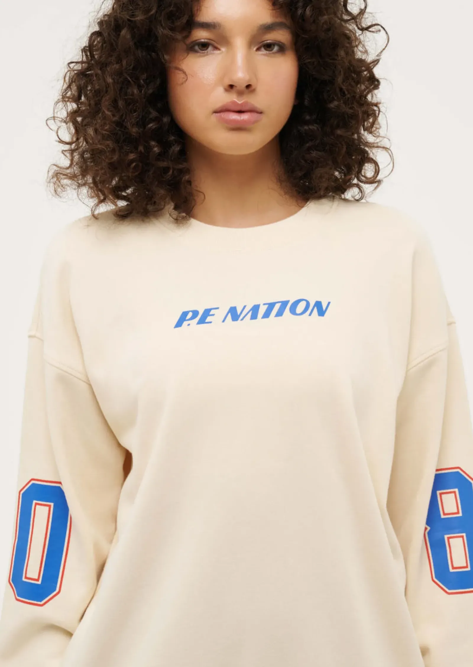 Women P.E Nation Rematch Sweat - Pearled Ivory