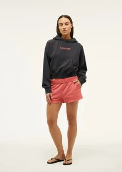 Women P.E Nation Transition Hoodie - Washed Ebony