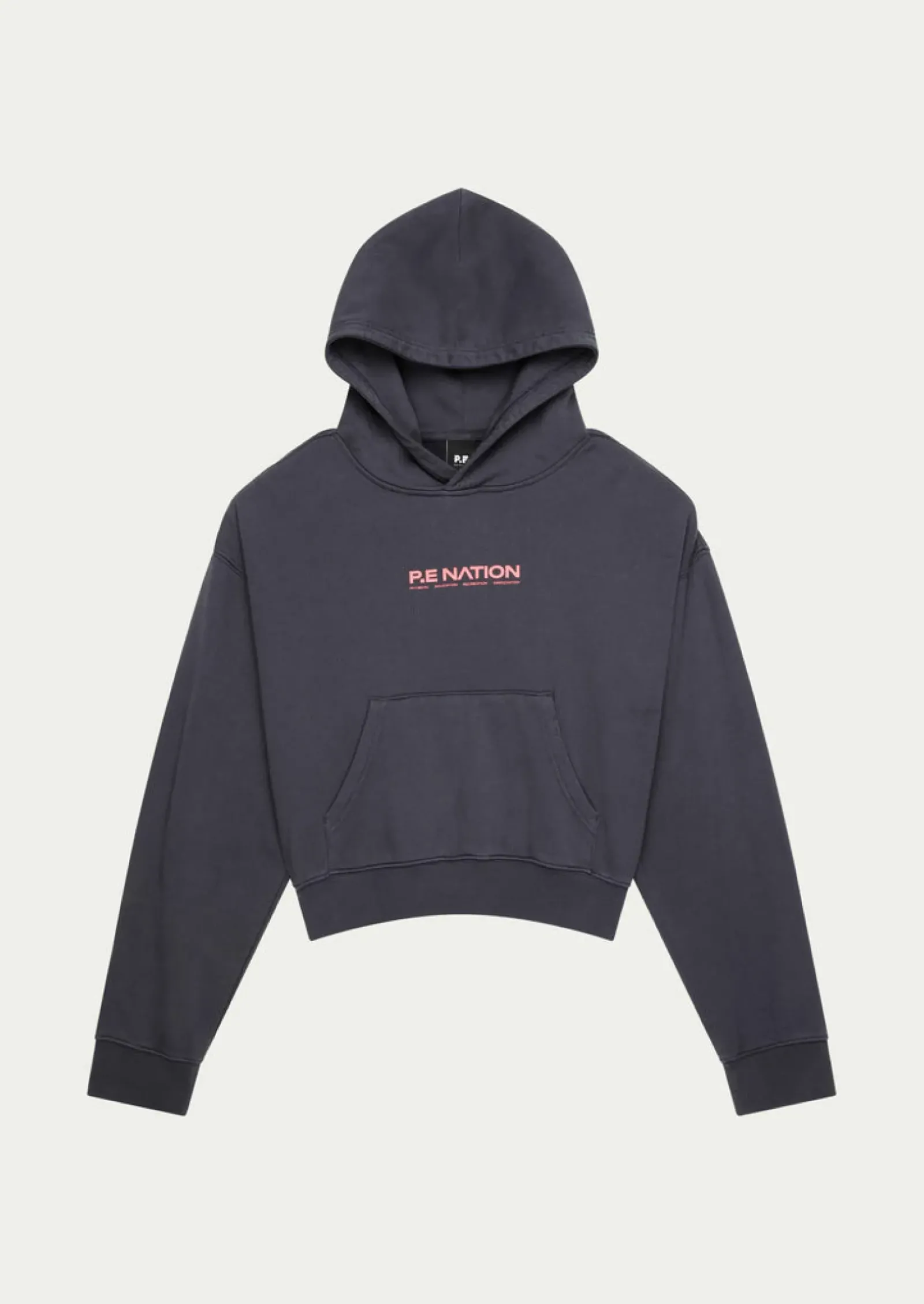 Women P.E Nation Transition Hoodie - Washed Ebony