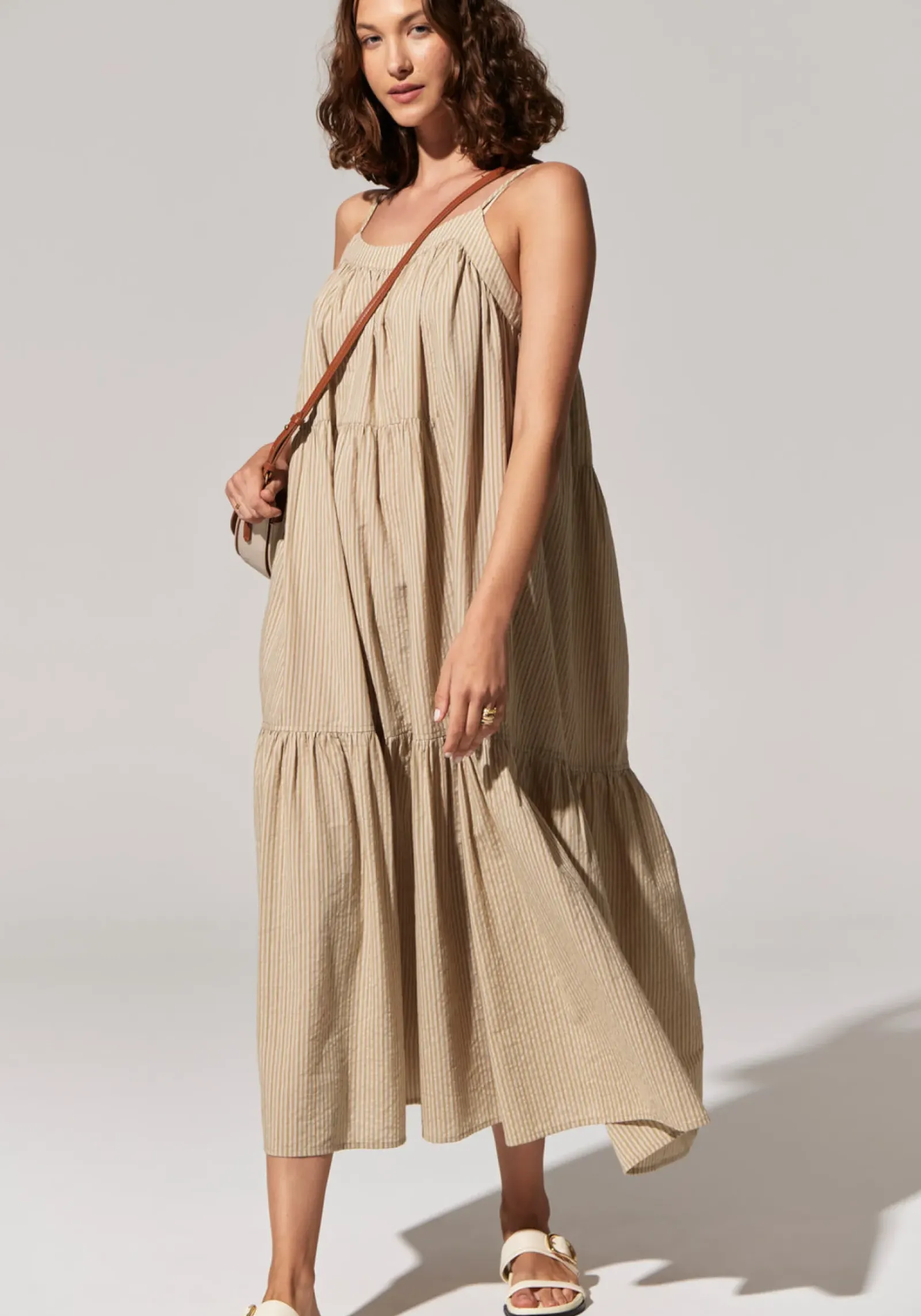 Women Pol Acacia Sundress - Light Khaki