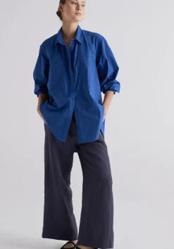 Women Pol Louie Pocket Shirt - Marine