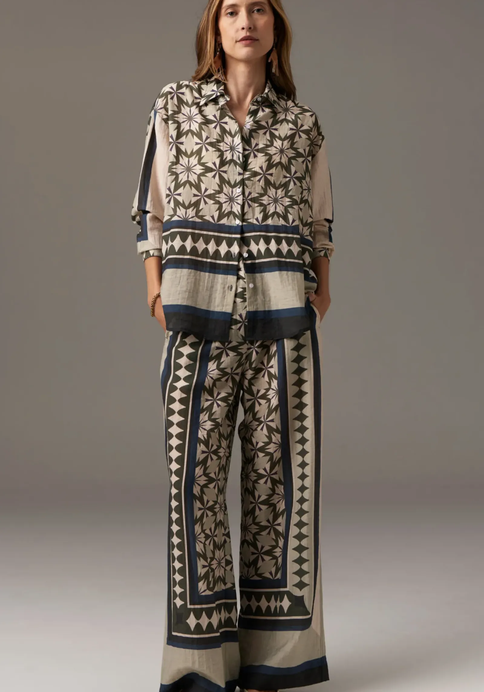 Women Pol Positano Shirt - Positano Print