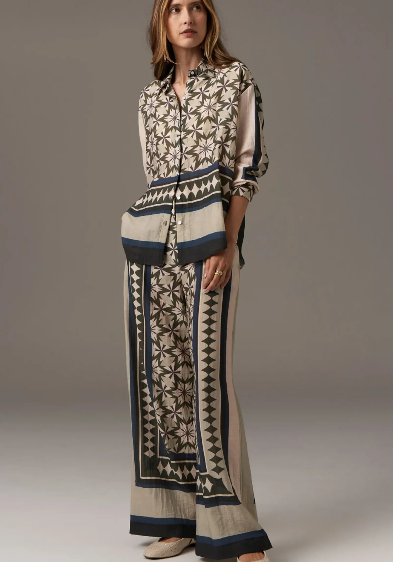 Women Pol Positano Shirt - Positano Print