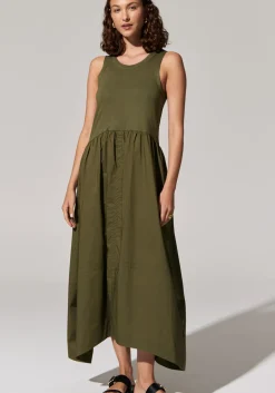Women Pol Toya Tank Dress - Khaki