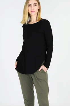 Women 3rd Story Scarlett Long Sleeve Tee - Black