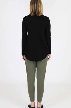 Women 3rd Story Scarlett Long Sleeve Tee - Black