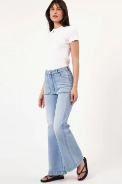 Women Rolla's Rolla's Eastcoast Flare Faded Blue - Light Vintage Blue