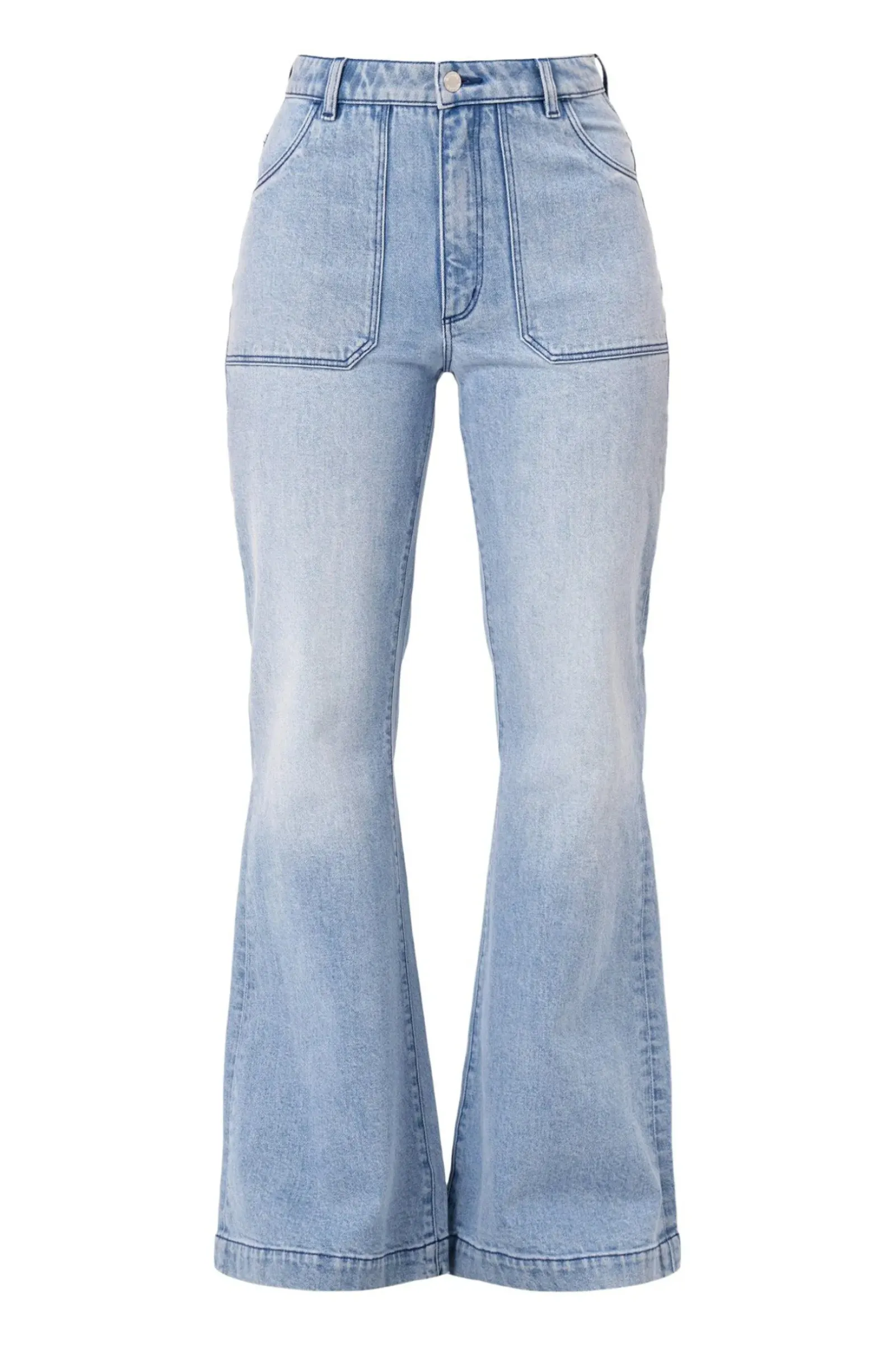 Women Rolla's Rolla's Eastcoast Flare Faded Blue - Light Vintage Blue