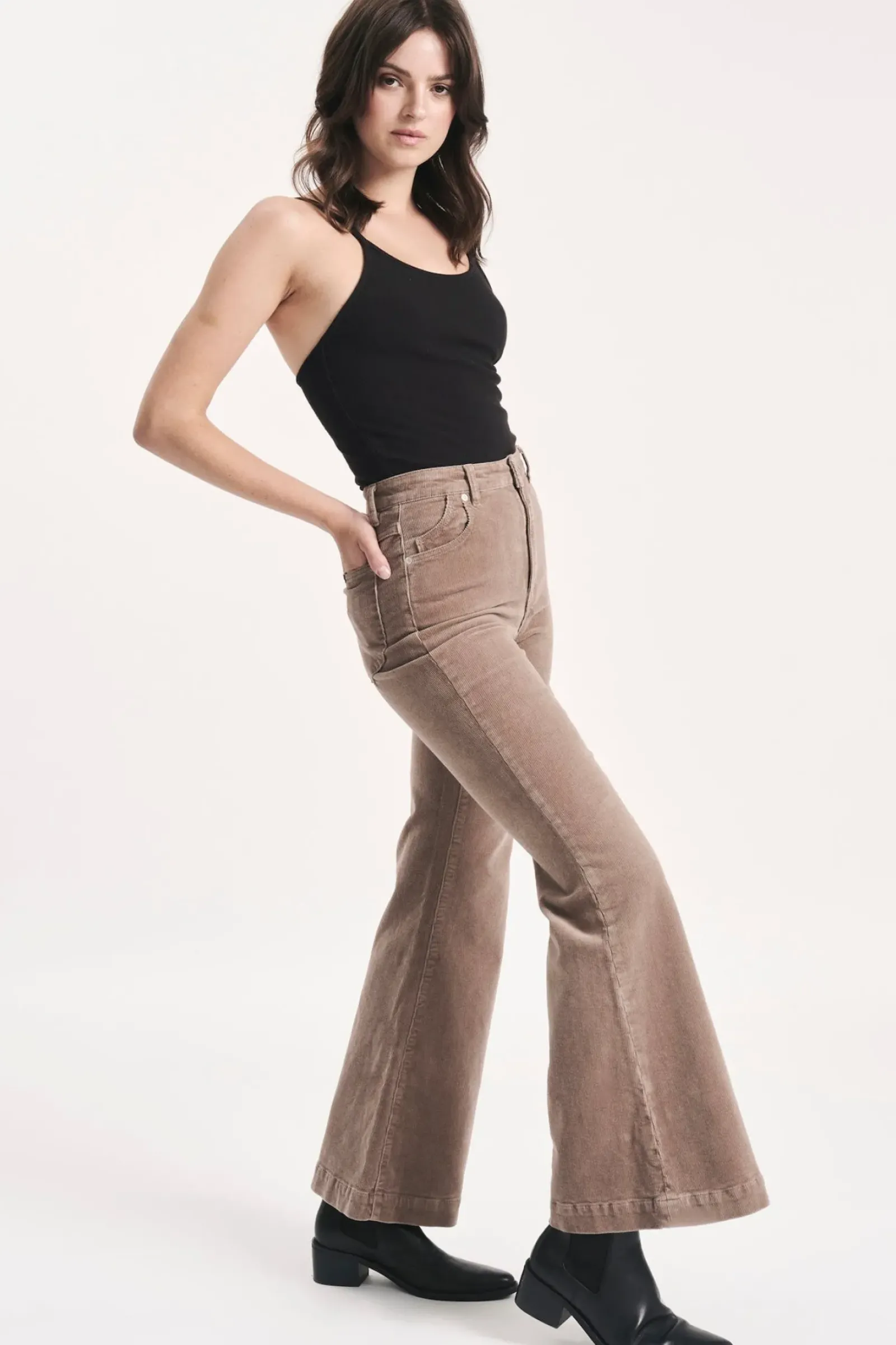 Women Rolla's Rolla's Eastcoast Flare Mink Cord - Mink