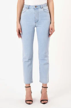 Women Rolla's Rollas Original Straight Lune - Light Vintage Blue