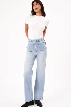 Women Rolla's Rolla's Sailor Long Jean Sophie- Light Blue