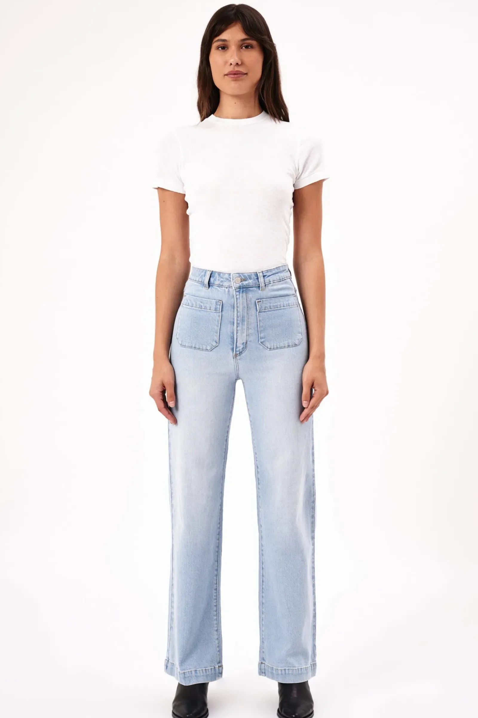 Women Rolla's Rolla's Sailor Long Jean Sophie- Light Blue