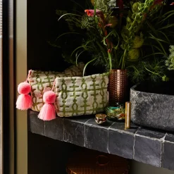 Sage & Clare Sage & Clare Amata Terry Pouch - Palm Large