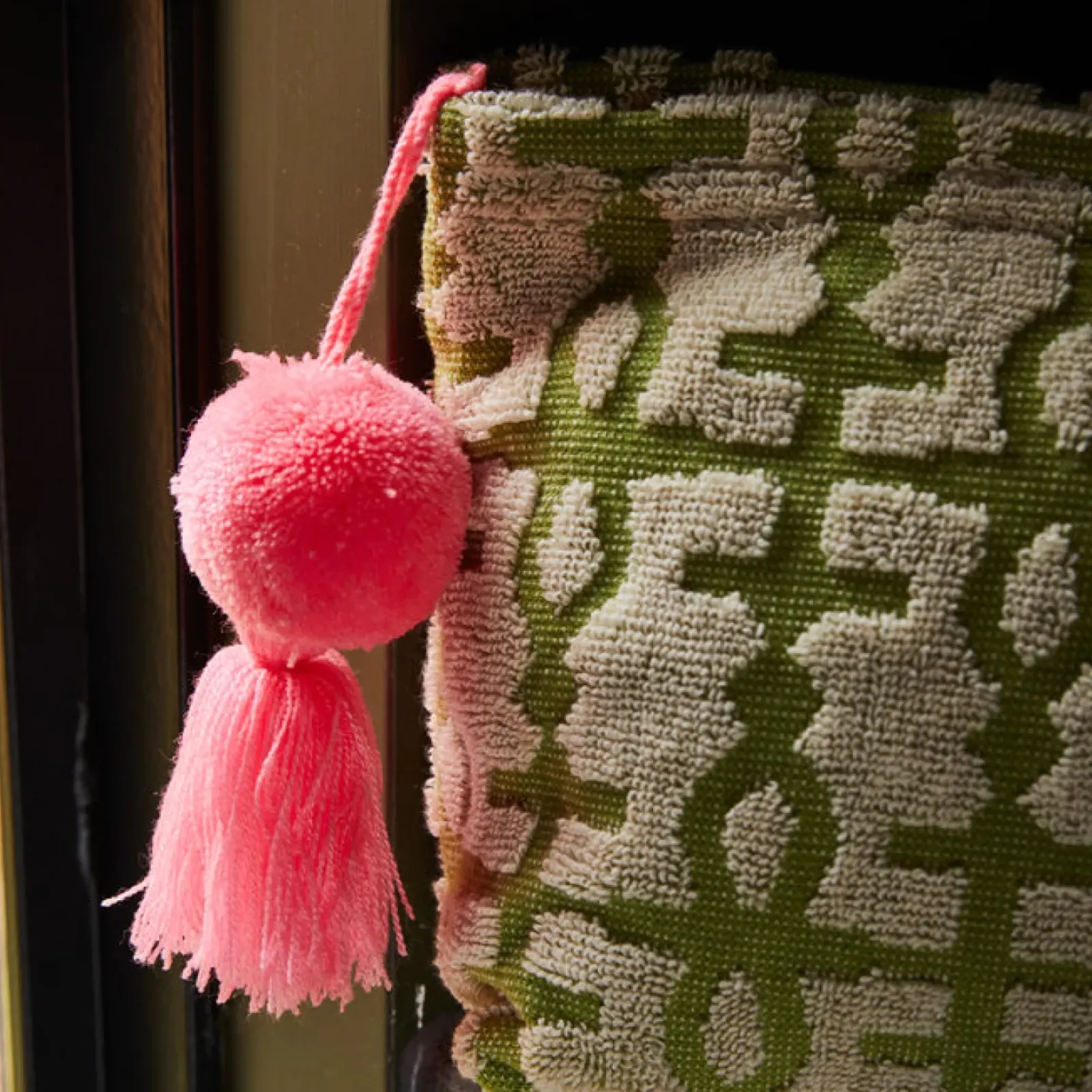 Sage & Clare Sage & Clare Amata Terry Pouch - Palm Large