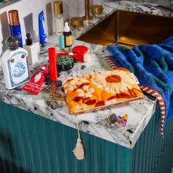 Sage & Clare Sage & Clare Bernanda Velvet Pouch - Valencia