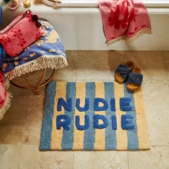 Sage & Clare Sage & Clare Ira Nudie Rudie Bath Mat - Blue Jean