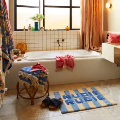 Sage & Clare Sage & Clare Ira Nudie Rudie Bath Mat - Blue Jean