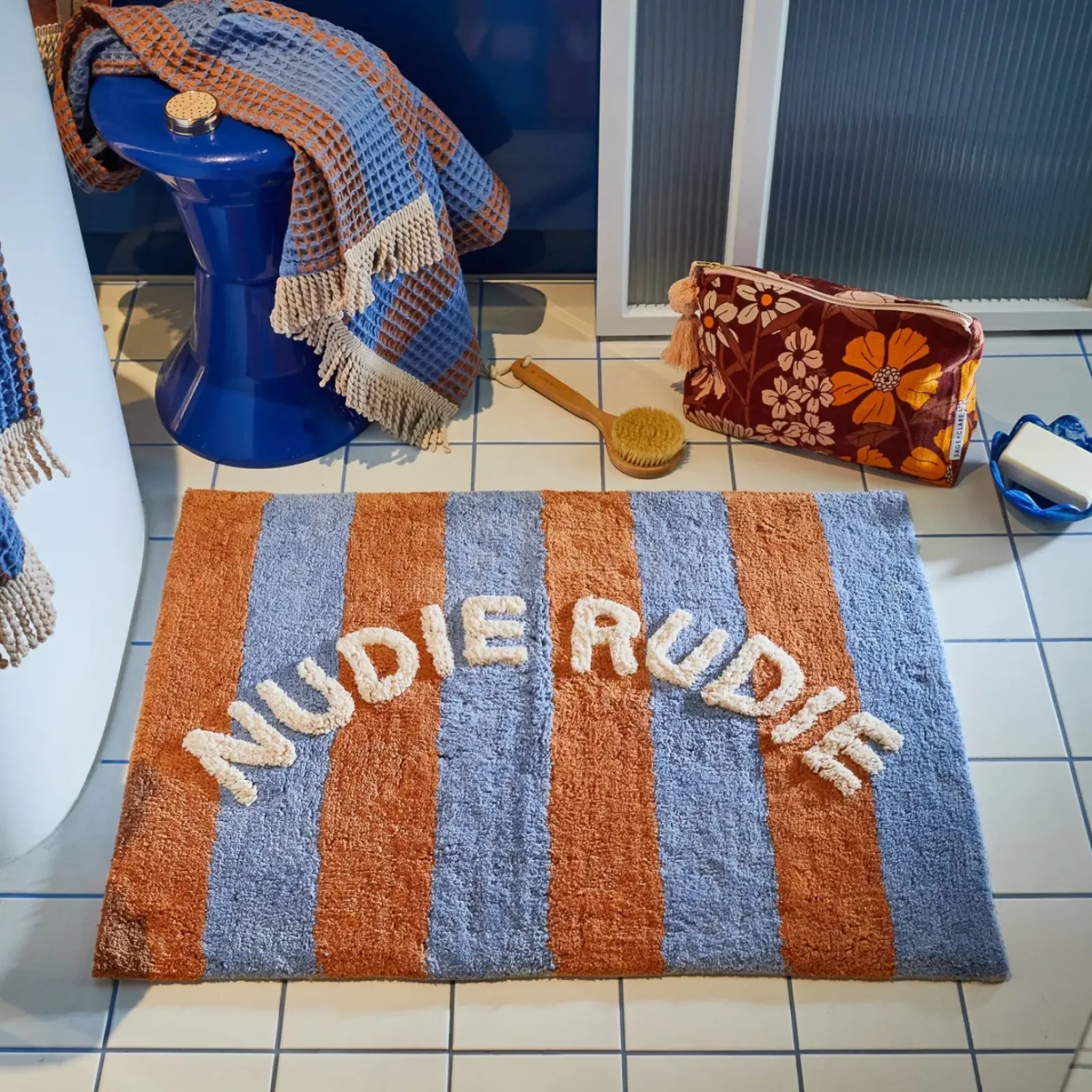Sage & Clare Sage & Clare Zelia Nudie Rudie Mat - Blue Jay