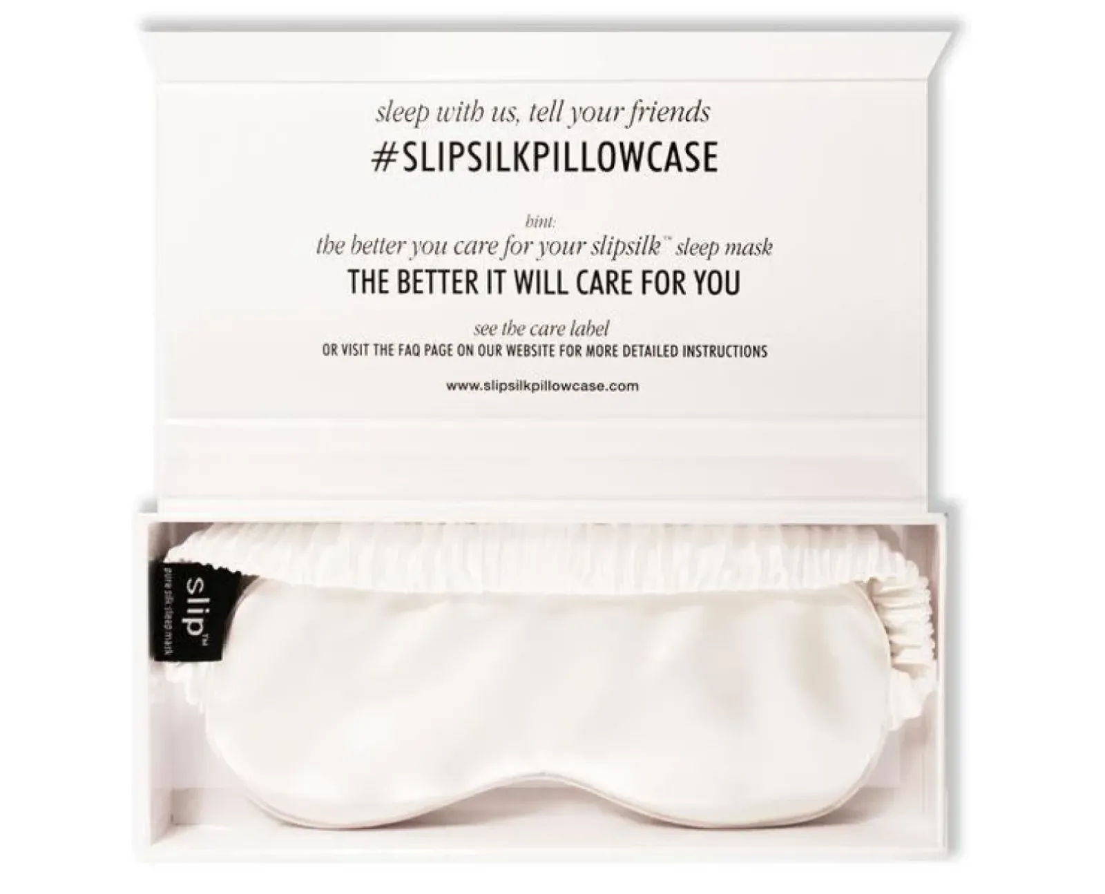 Slip Pure Silk Sleep Mask - White