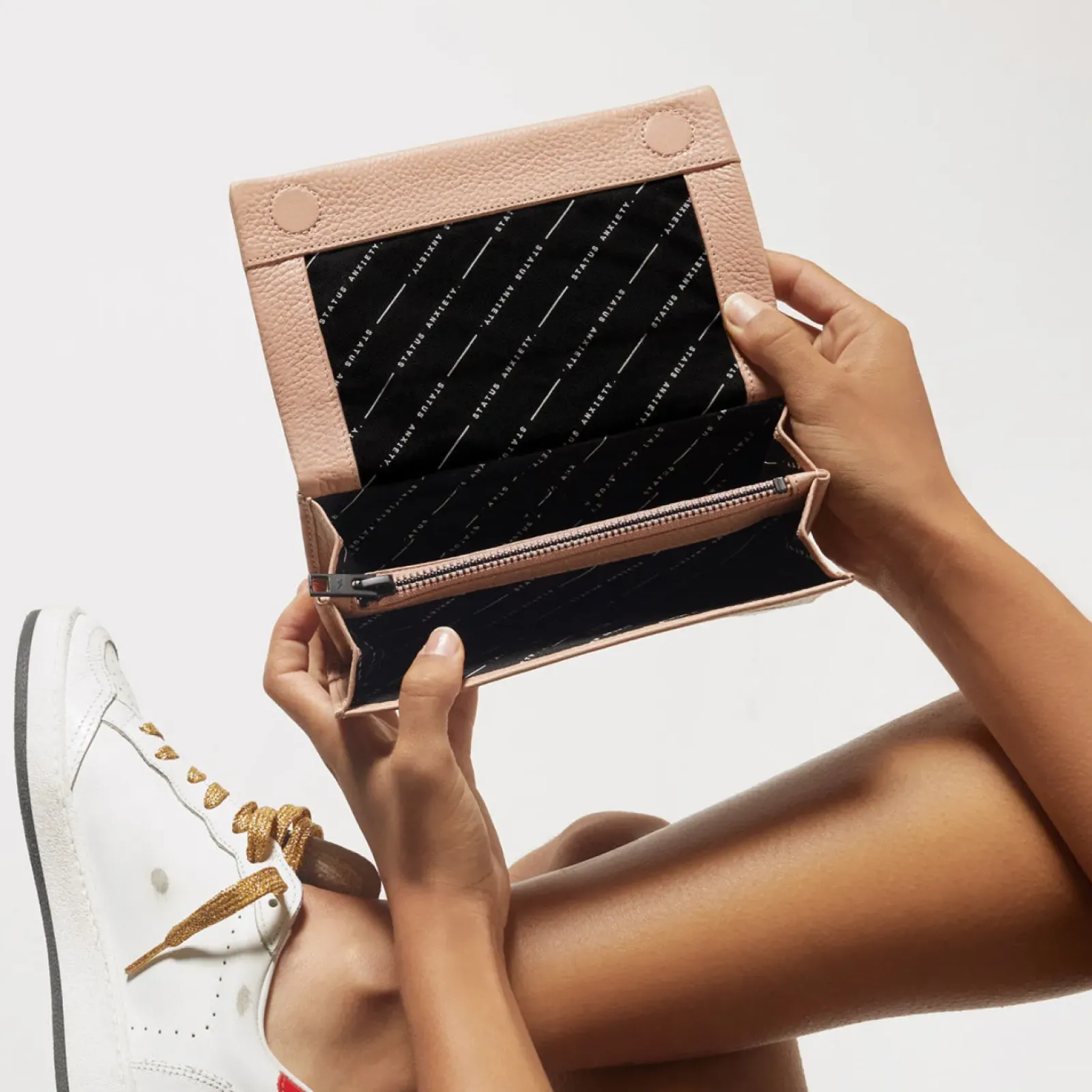 Status Anxiety Change It All Coin Purse - Dusty Pink