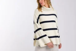 Women Talamaya Divine Rib Pullover - Starling Stripe