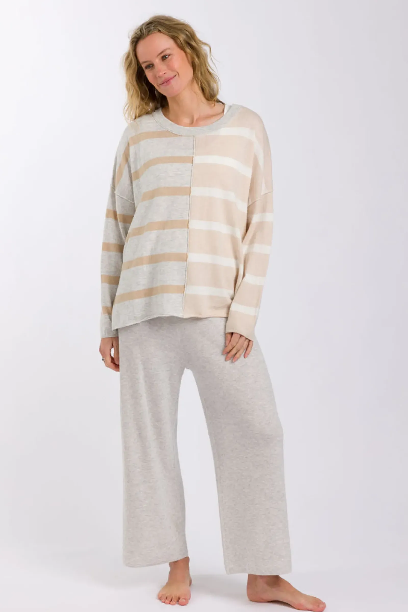 Women Talamaya Hinterland Stripe Pullover - Sawdust