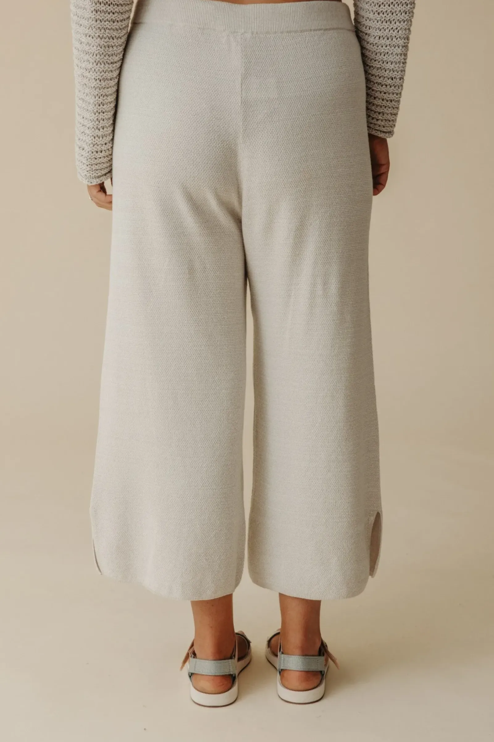 Women Talamaya Retreat Cotton Twist Pant - Silver & Salt