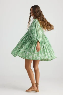 Women Talisman Wisteria Mini Dress - Apple Blossom