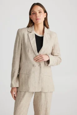 Women The Shanty Adel Blazer - Naturado
