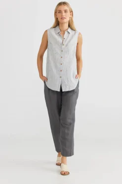 Women The Shanty Bazzar Top - Silverado