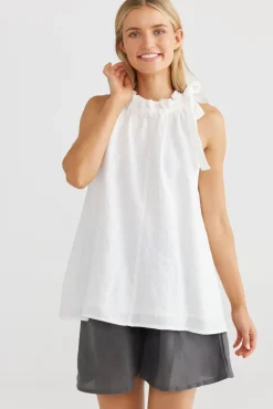 Women The Shanty Lucia Top - White