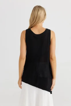 Women The Shanty Milano Knit Singlet - Black