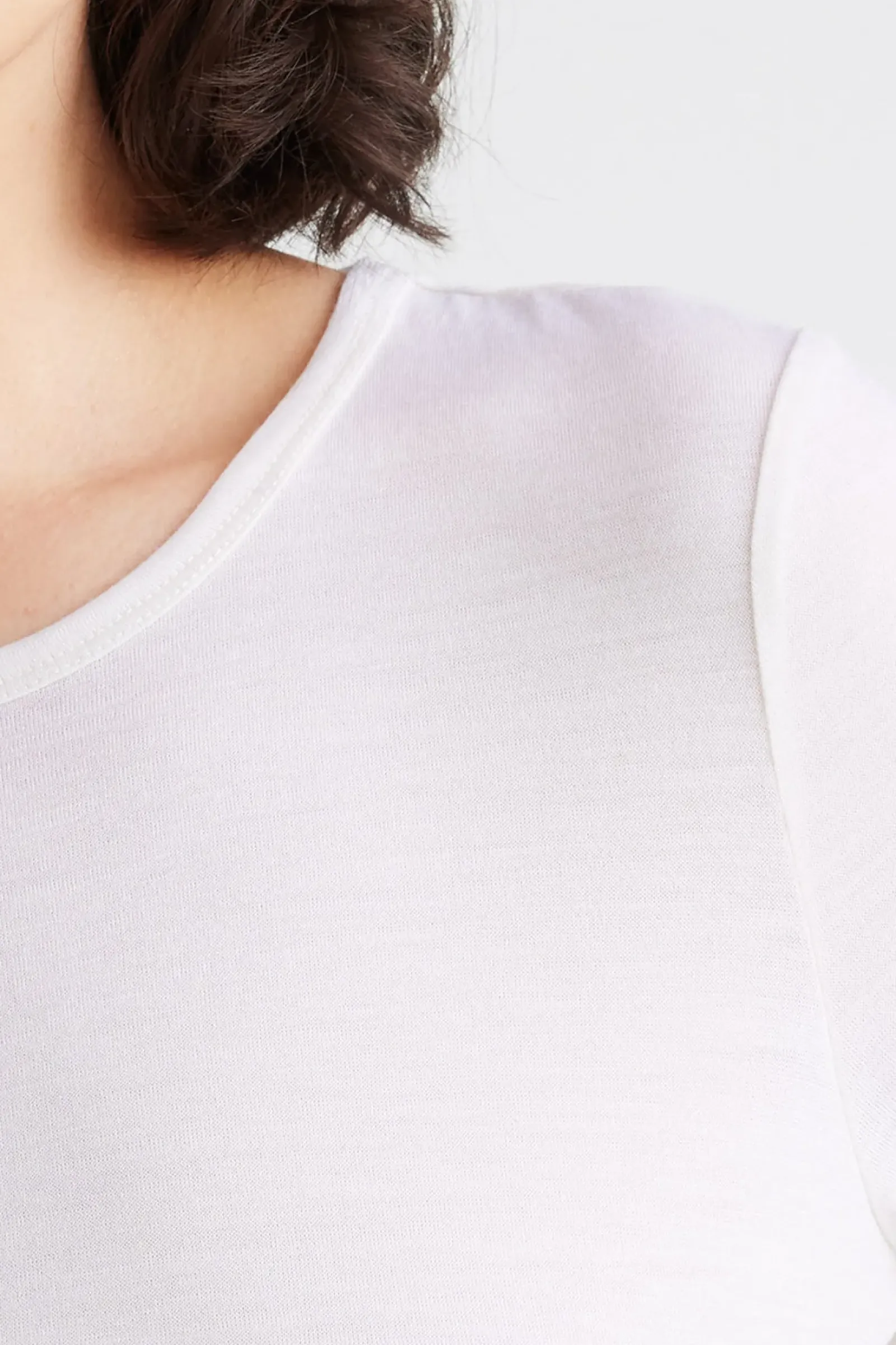 Women Toorallie Crew Merino Tee - Warm White