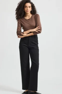 Women Toorallie Crew Merino Tee - Espresso