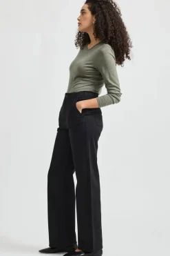 Women Toorallie Crew Merino Tee - Bay Leaf