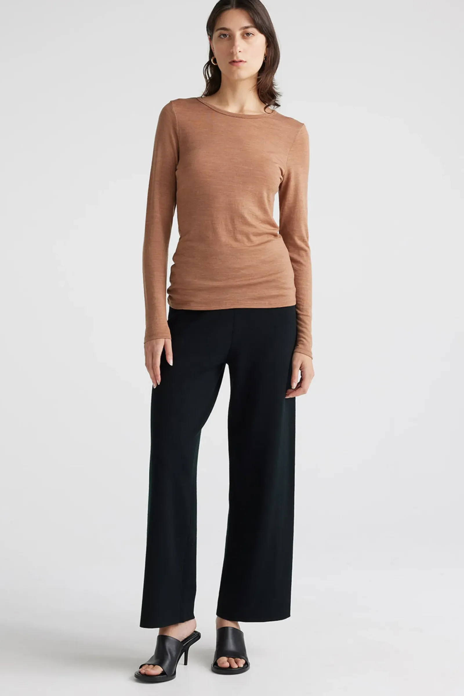 Women Toorallie Crew Merino Tee - Sand Dune