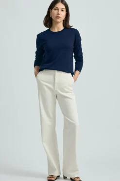 Women Toorallie Fine Merino Crew - Navy
