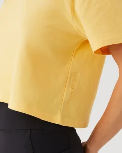 Women Upstate Evolve Cropped Tee- Pina Colada