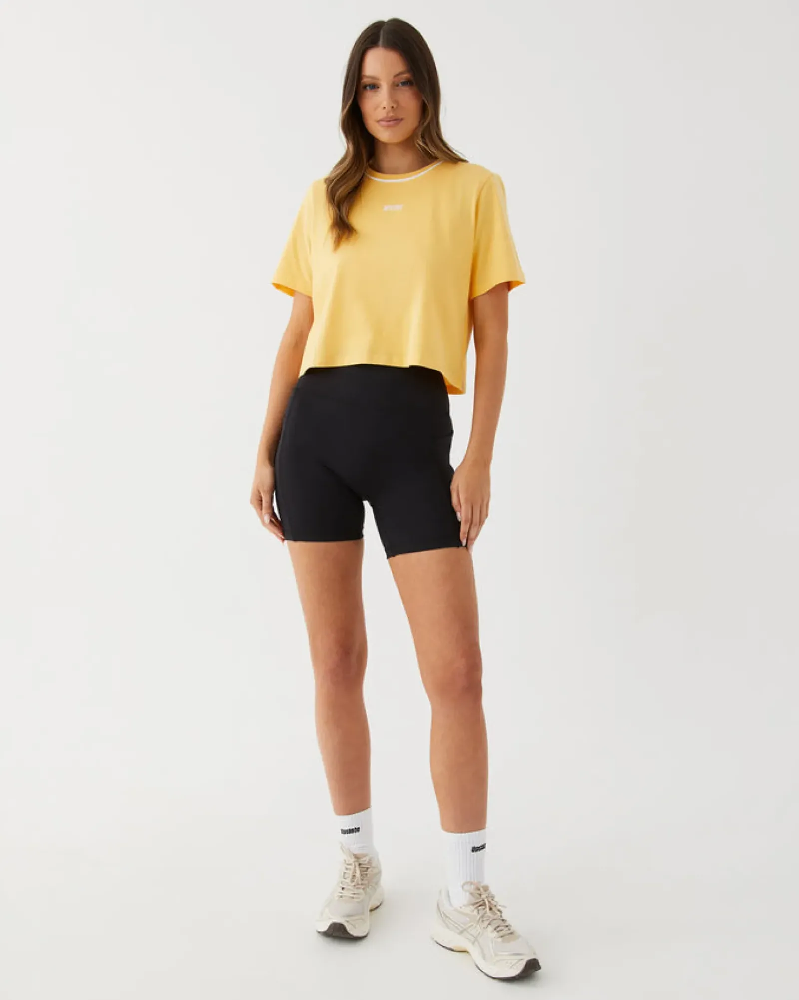 Women Upstate Evolve Cropped Tee- Pina Colada